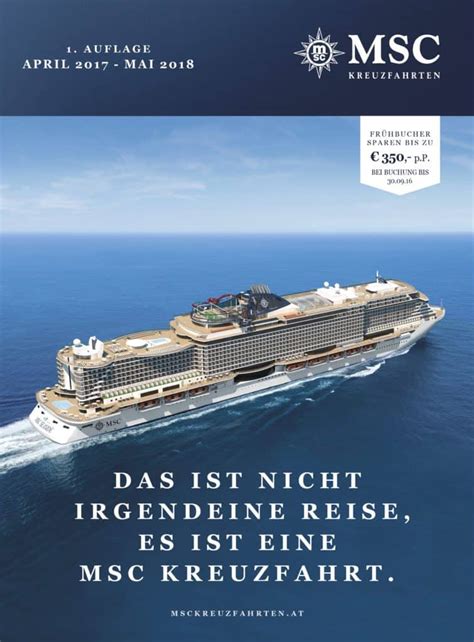 MSC präsentiert den Katalog 2017 18 mit den neuen Schiffen MSC Seaside