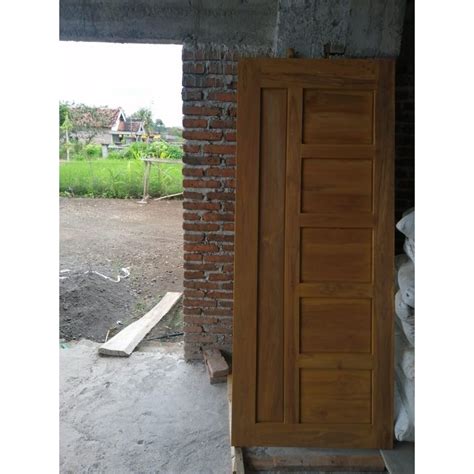 jual pintu kayu jati redy stok shopee indonesia