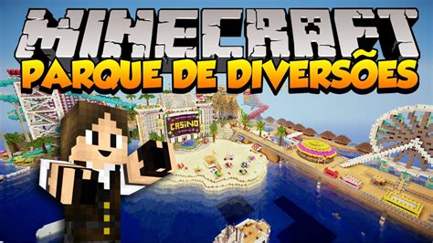 Minecraft Mapas Parque De Divers Es Olann Island Youtube