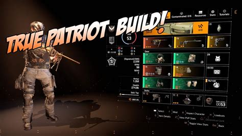 The Division 2 My Best All Around Build True Patriot Youtube