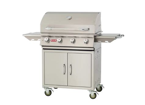 Bull Lonestar Cart 4 Burner Stainless Steel Gas Barbecue Old Station Landscape And Masonry