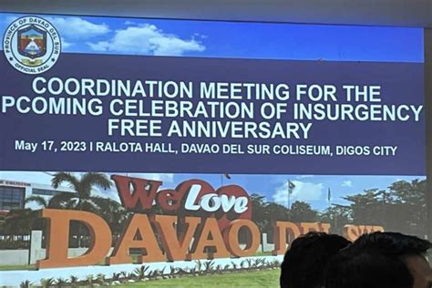 Pia Davao Del Sur Celebrates 1st Anniversary As Insurgency Free Province