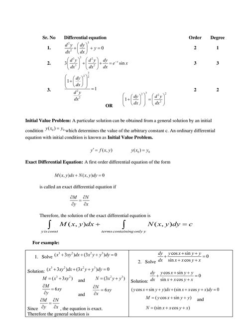 Solution First Order Differential Equation Studypool