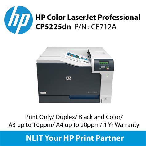 Hp Color Laserjet Cp5225dn Printer Ce712a Print Only A4 Up To 20ppm