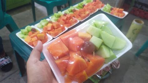 Skill Penjual Buah Potong Trik Menjual Buah Potong Kekinian Youtube