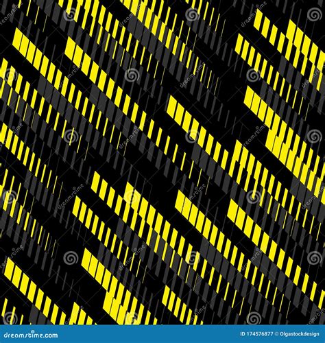 Abstract Seamless Sport Pattern With Lines Halftone Stripes Yellow