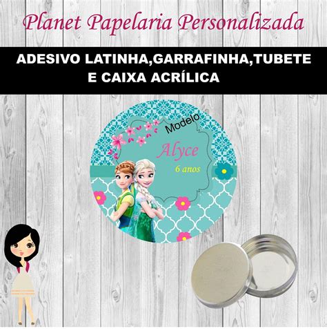 Adesivo Latinha Frozen Elo Produtos Especiais