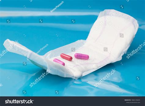 Premenstrual Syndrome Concept Pain Relieving Medication Stock Photo ...