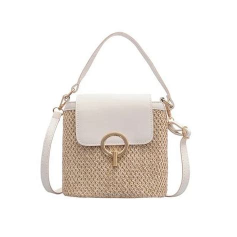 Municipal Casual Straw Women Shoulder Bags Rattan Handbags Wicker Woven