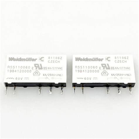 100Pcs Weidmuller RSS113024 24VDC Power Relay 5Pins New | eBay