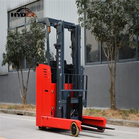 T M Ergonomic Hyder Reach Truck Forklift Electric For Narrow Aisle