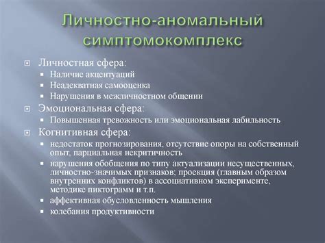 Патопсихологические симптомокомплексы - презентация онлайн