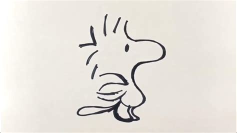 【簡単】ウッドストックの描き方！ゆっくり描いてみた！【スヌーピー】how To Draw Wood Stock Snoopy Youtube