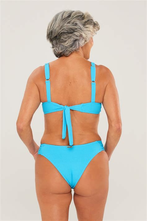 Calcinha De Biquíni Trancoso Azul Celeste Textura Ilha Bikini