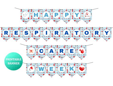 Happy Respiratory Care Week Blue Banner Respiratory Therapist