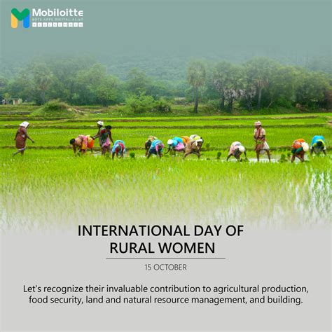 International Day Of Rural Women International Day Natural Resource