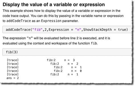 Code Trace For MATLAB File Exchange MATLAB Central