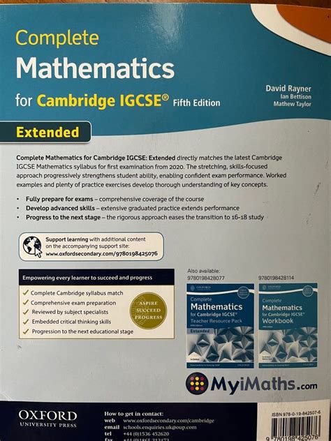 Complete Mathematics Cambridge Igcse Hobbies And Toys Books And Magazines