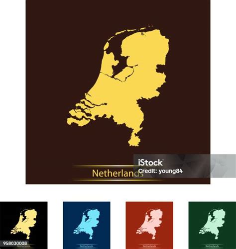 Kaart Van Nederland Stockvectorkunst En Meer Beelden Van Cartografie