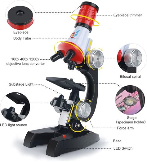 Mmusc Microscopio Para Ni Os Kit De Microscopio Para Ni Os De A