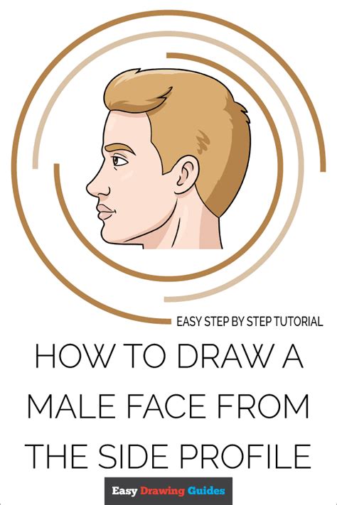 How To Draw A Male Face From The Side Profile Really Easy Drawing