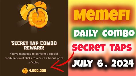 Memefi Daily Combo Reward July All Levels Today Memefi