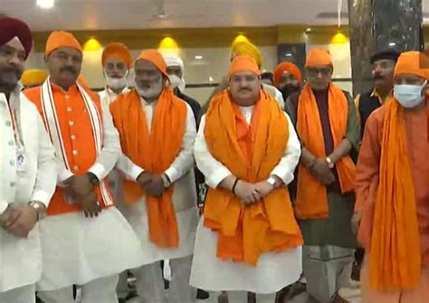 Kanpur Jp Nadda And Cm Yogi Adityanath Visit Baba Namdev Gurudwara