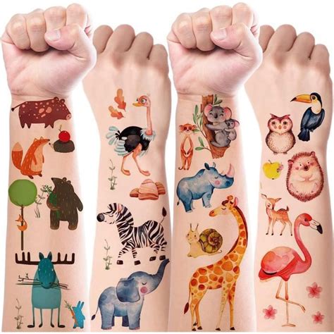 Tatouage Enfant Feuilles D Animaux Tatouage Ephemere Enfant Fille