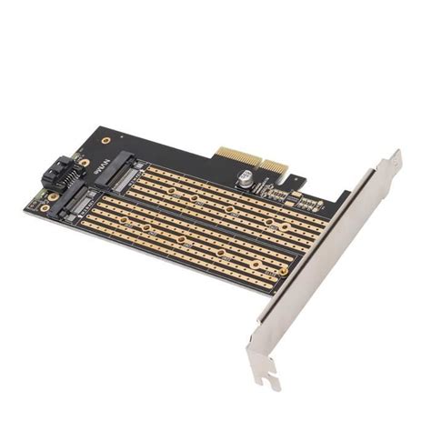 TMISHION Adaptateur PCIE Carte Adaptateur Double SSD M 2 Vers Carte D