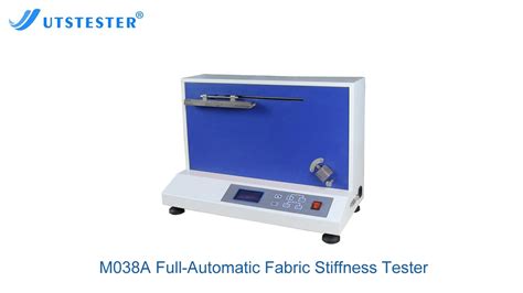 M A Full Automatic Fabric Stiffness Tester Youtube