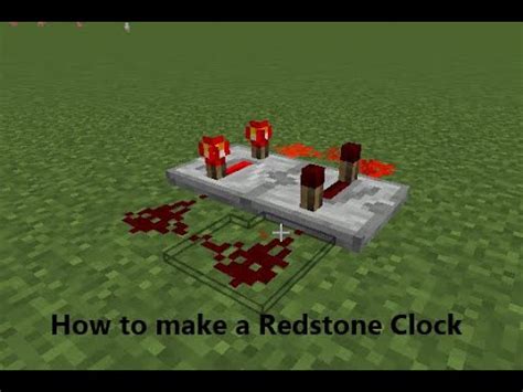 How To Make A Simple Redstone Clock In Minecraft Tutorial YouTube