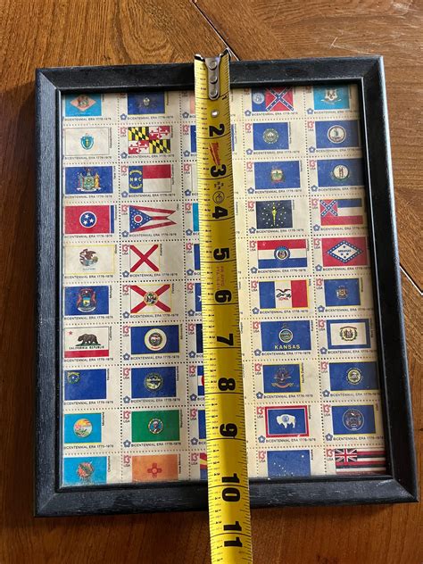 Cent Us Stamps Bicentennial State Flags Full Sheet Of Etsy