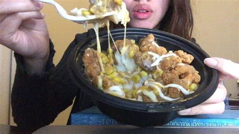 Asmr Eating Kfc Famous Bowl Mashed Potatoes Chicken Corn Cheese