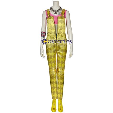 Birds Of Prey Harley Quinn Yellow Cosplay Costume With Accessories