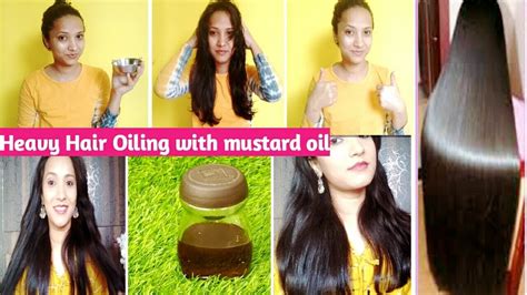 Heavy Hair Oiling With Mustard Hair Oilstep By Step Process To Get