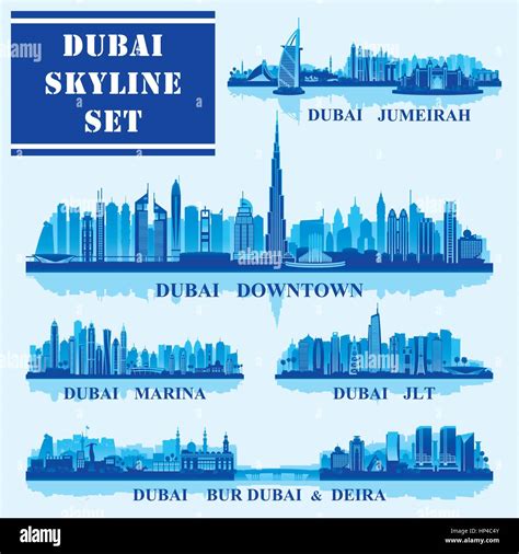 Dubai Jumeirah District Stock Vector Images Alamy