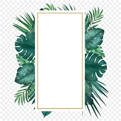 Tropical Leaf Page Border