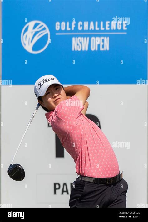 Chang Gi Lee Of Korea Plays His Tee Shot On The 10th Hole During The