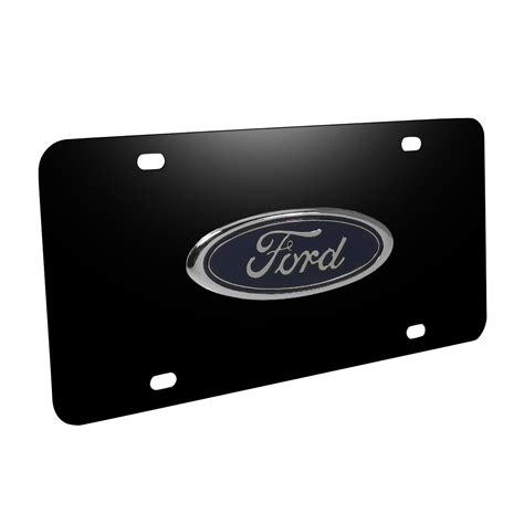 Amazon Au Tomotive Gold INC Ford Blue Logo Black Metal License