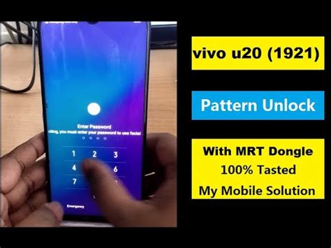 Vivo U Vivo Pattern Unlock Frp Lock Removewith Mrt Dongle