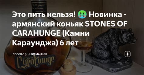 Это пить нельзя! 🤢 Новинка - армянский коньяк STONES OF CARAHUNGE ...