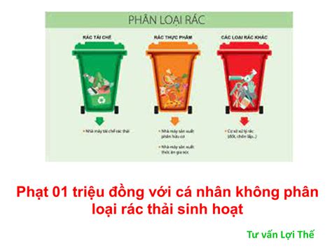 Phạt 01 triệu đồng với cá nhân không phân loại rác thải sinh hoạt TƯ