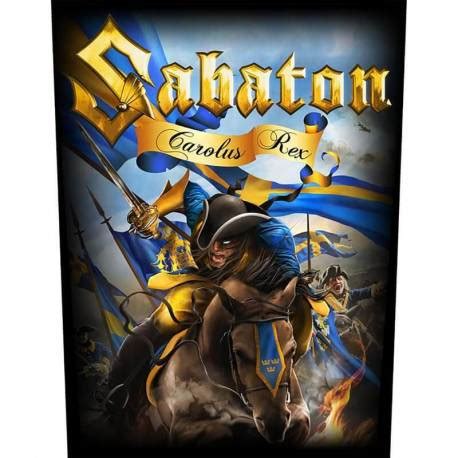 Back Patch Sau Petic Textil SABATON Carolus Rex Patch Uri Rock