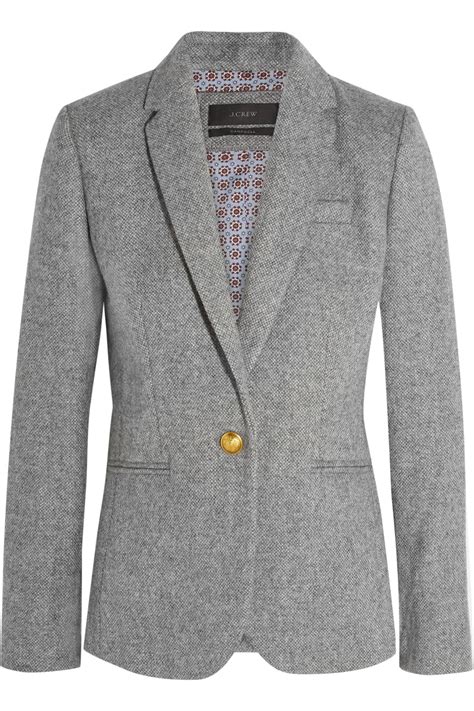 Jcrew Campbell Wool Blazer In Gray Lyst