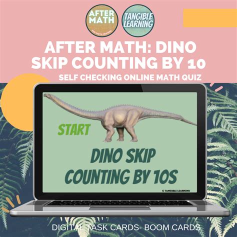 Dino Skip Counting By 10s Digital Boom Card Deck Made By Teachers