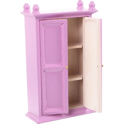 Sarasara Dollhouse Wooden Wardrobe 112 Scale Dollhouse Wardrobe