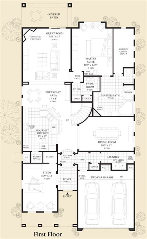 Glenview 1st Floor Floor Plan | New construction, Floor plans, Entry foyer