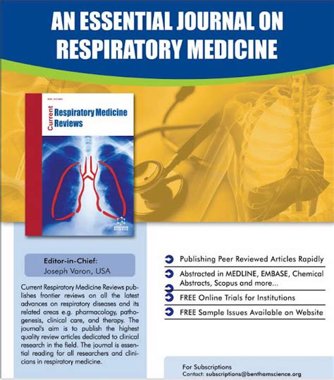 Respiratory Decade An Essential Journal On Respiratory Medicine