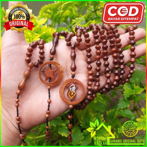 Jual Tasbih Kayu Kokka Kaukah Kaokah Kokah Wajik 99 Butir Asli 100