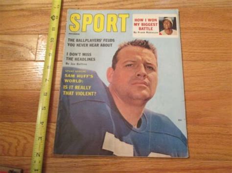 Sam Huff New York Giants Pro Football Sport Magazine Ebay